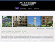 Tablet Screenshot of evanstonliving.com